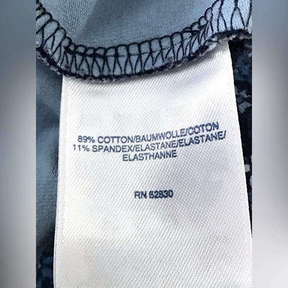 LANDS’END Blue Floral Cotton Spandex Legging - XS (US 2-4) - Picture 5 of 5